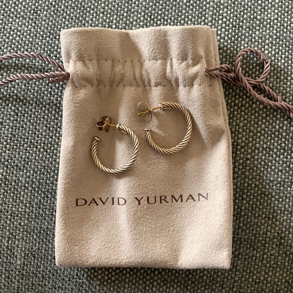 Cable Hoop Earrings
Sterling Silver, 3/4in